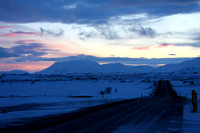 The evening landscape...driving to L. Myvatn
