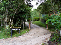 Entrance to the excellent  Copalinga Lodge.