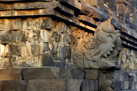 The whole temple is full of elaborate stone carvings.