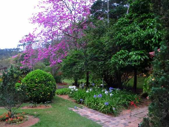 The gardens at Pousada Vita Verde, Santa Theresa