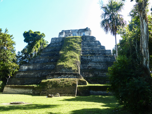 A Mayan temple.
