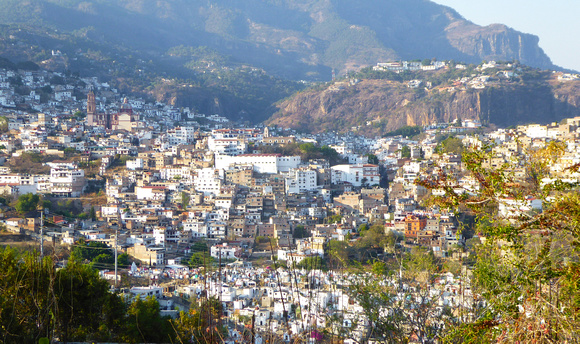 The town of Taxco.....