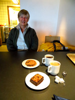 ...but now we're  waiting for our onward flight to Ilulissat...time for  coffee and cake...Greenland style !