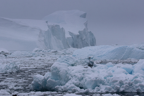 Sailing out  into the Ilulissat Icefjord........