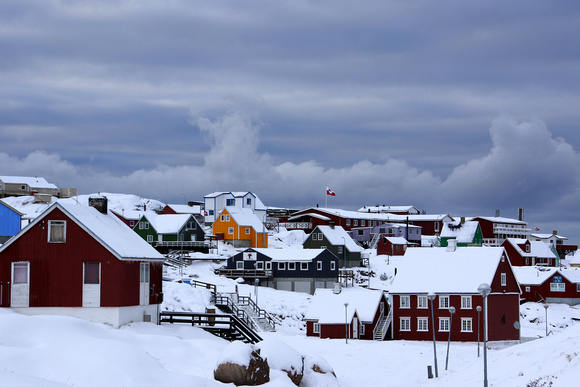 Ilulissat after the snow.