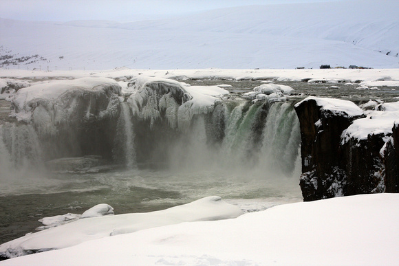 ....the frozen  waterfall.