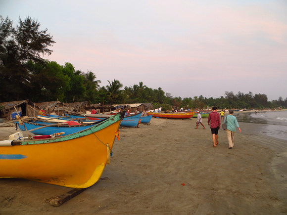 ..fishing  boats  hauled out....