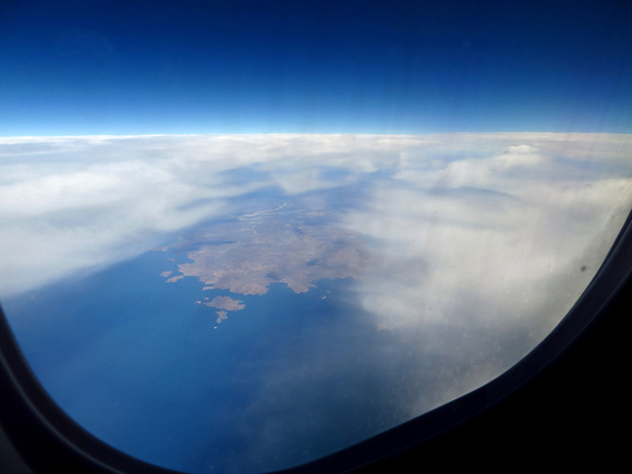 Flying back north..the coast  south of Trelew