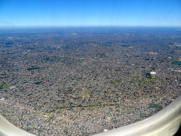 Tour over...Buenos Aires from the air.