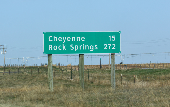 A quick diversion to Wyoming...there  really IS a  town called  Cheyenne !