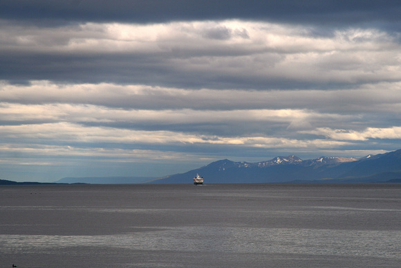 The  Beagle Channel....heading for the Drake Passage.