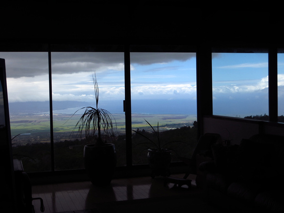 The view from Chuck and Jacquie's house on Maui