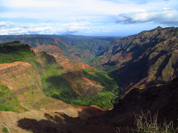 The spectacular Waimea Canyon on Kauai.