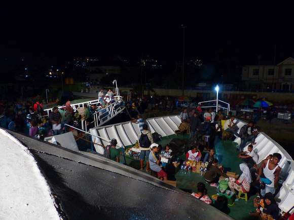 Everything you've ever  heard about over-crowded Indonesian ferries.....