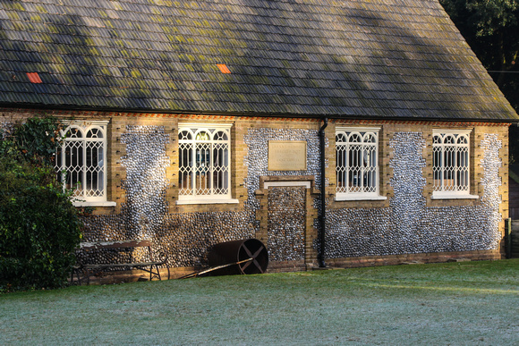 A  fine example of  Norfolk flint-work on the Holkham estate.