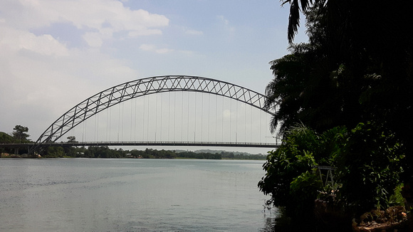 Ghana's  largest suspension bridge....