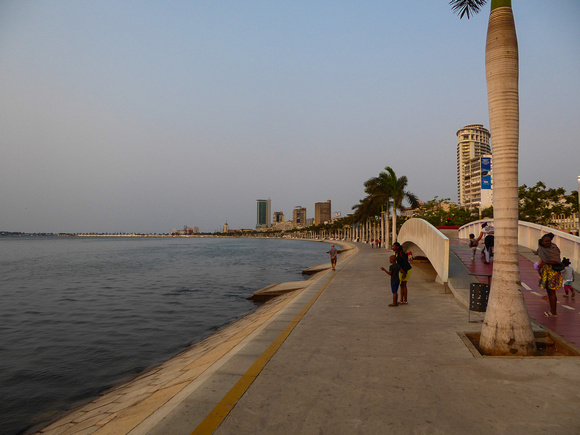 The sea-front in Luanda.